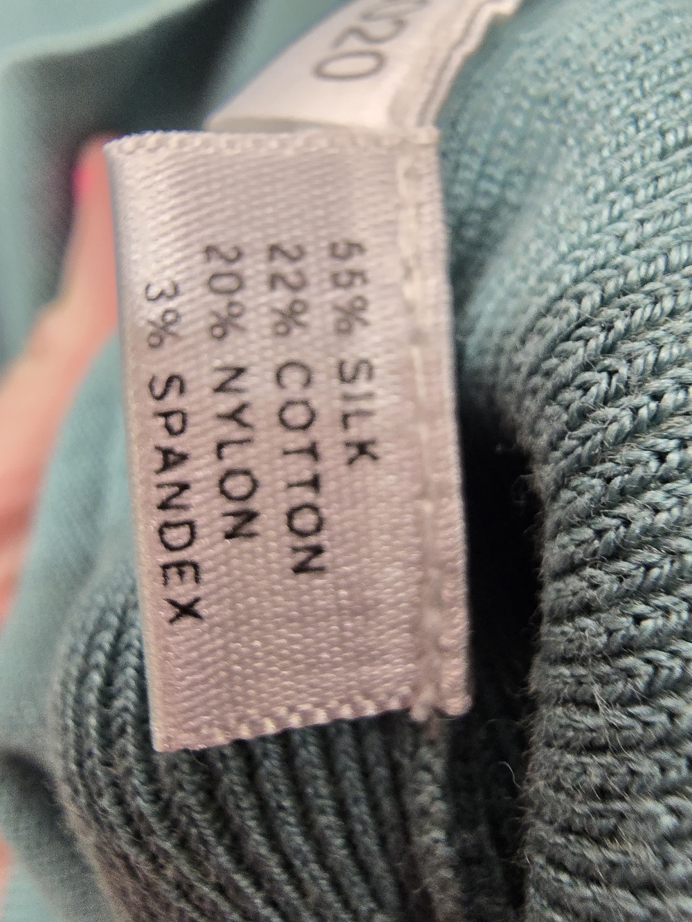 LOFT Teal Ribbed Knit Top